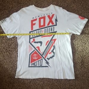 Fox Brand White Tee